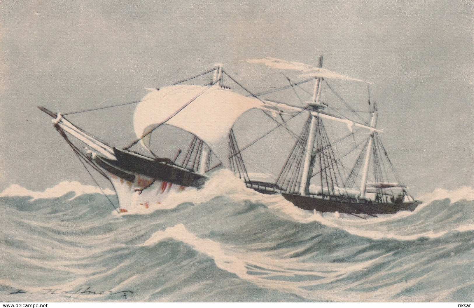 ILLUSTRATEUR(HAFFNER) BATEAU VOILIER - Haffner