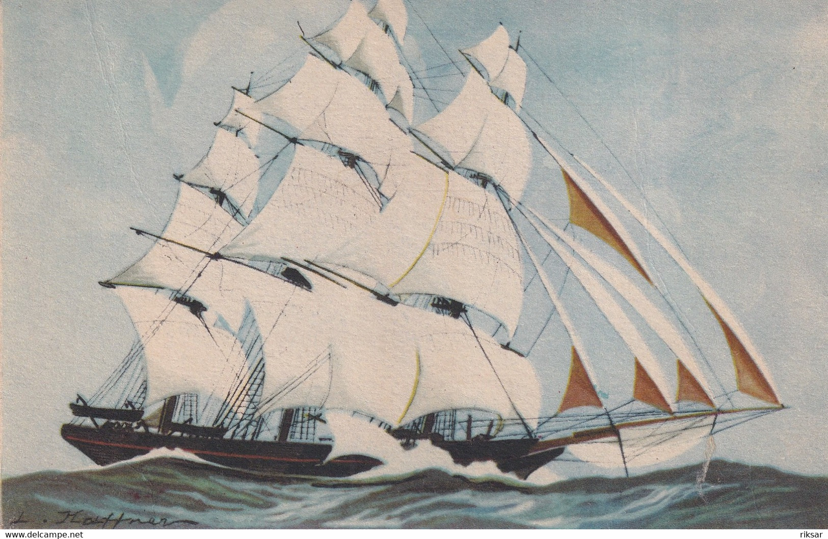 ILLUSTRATEUR(HAFFNER) BATEAU VOILIER - Haffner