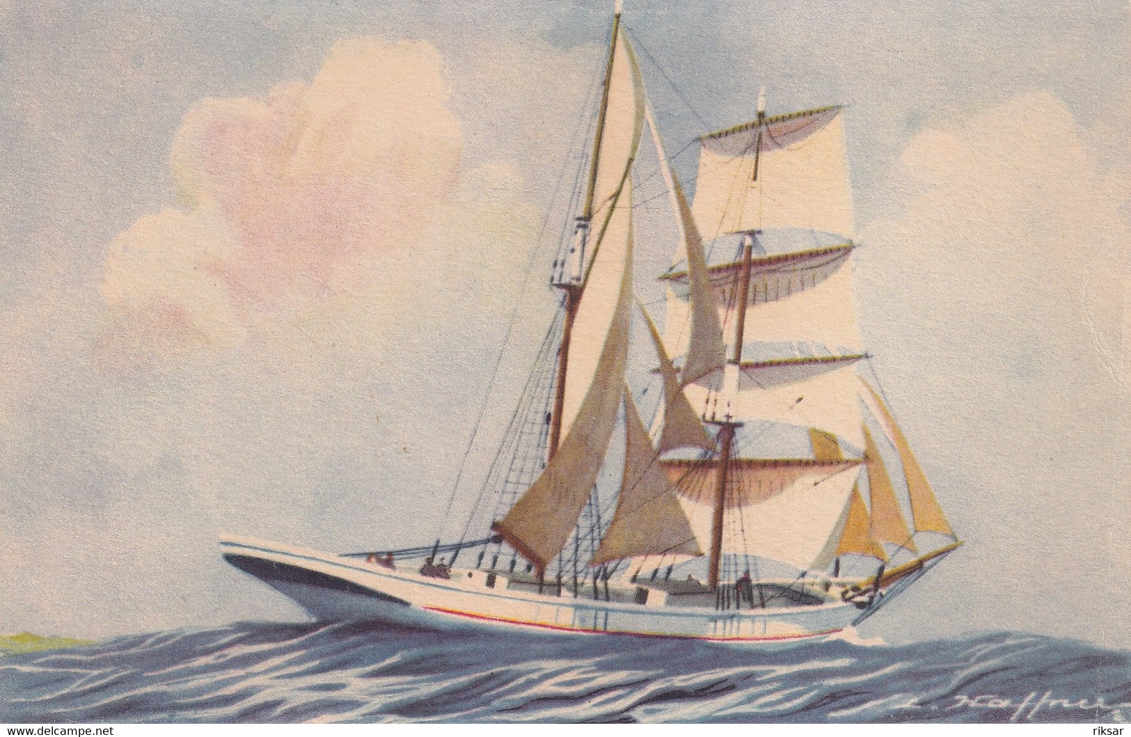 ILLUSTRATEUR(HAFFNER) BATEAU VOILIER - Haffner