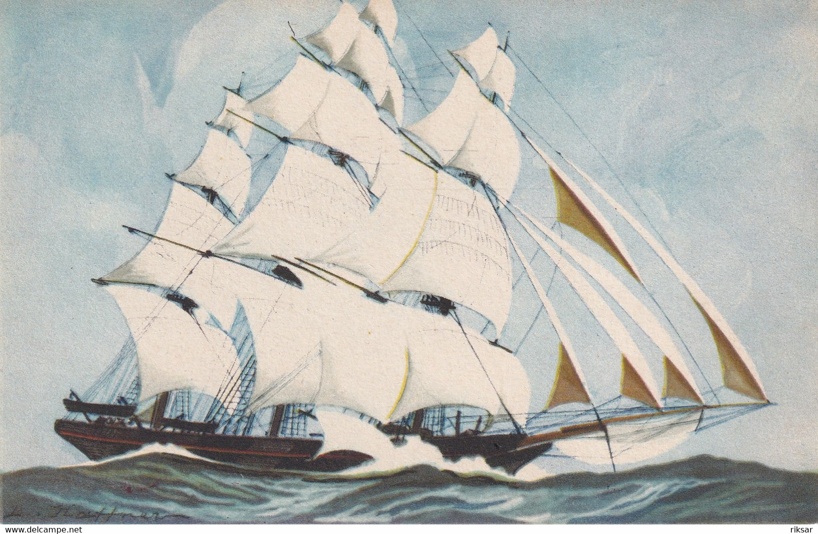 ILLUSTRATEUR(HAFFNER) BATEAU VOILIER - Haffner