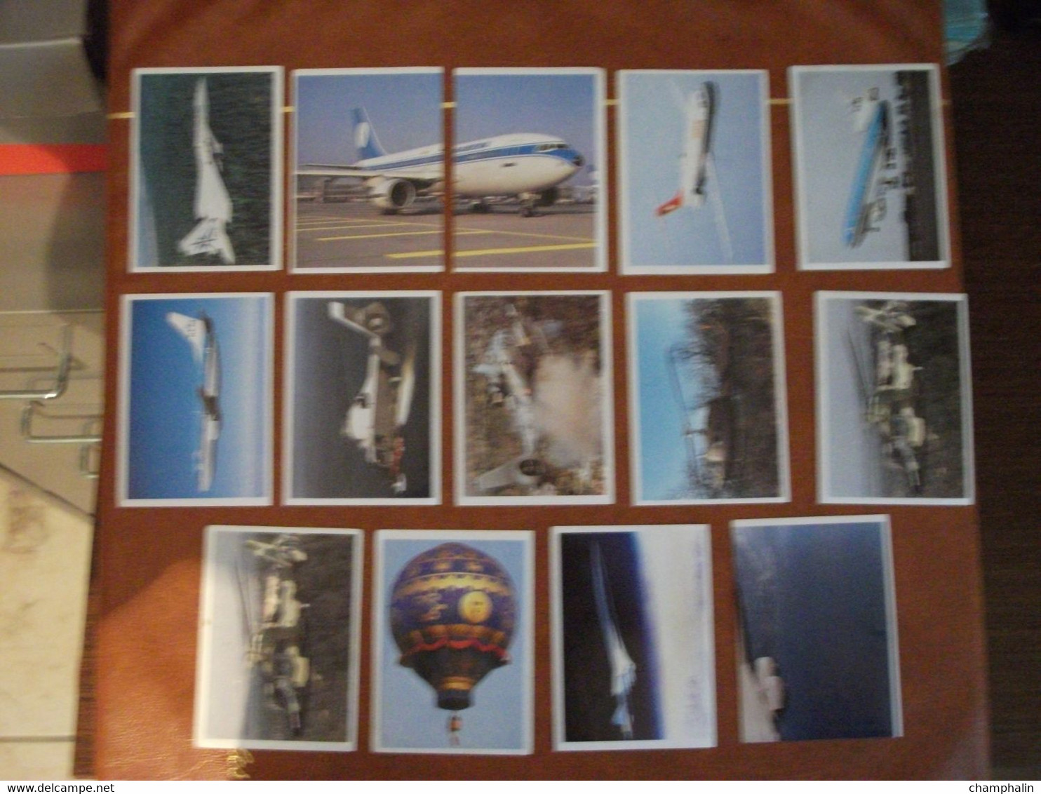 Avions - Lot De 14 Vignettes Autocollantes Panini Pour Album - Années 90 - Voir Liste - Planes Flugzeuge Aerei Aviones - Stickers