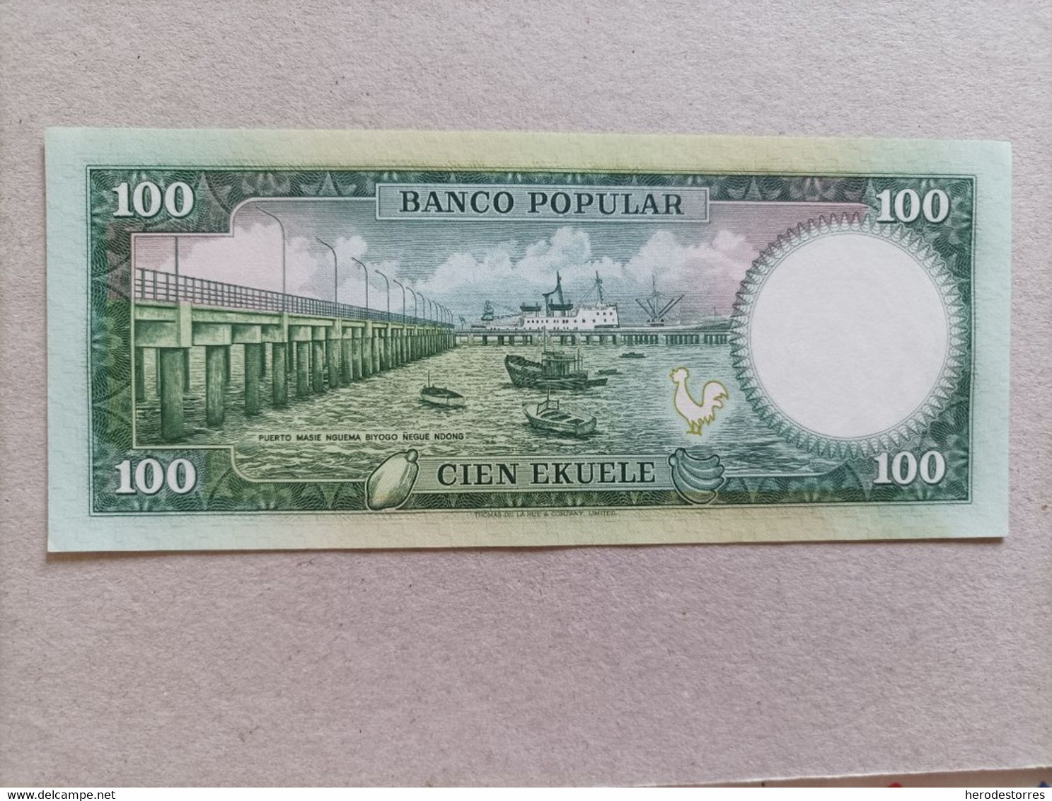 BILLETE DE GUINEA ECUATORIAL 100 EKUELE, Año 1975, UNC - Aequatorial-Guinea