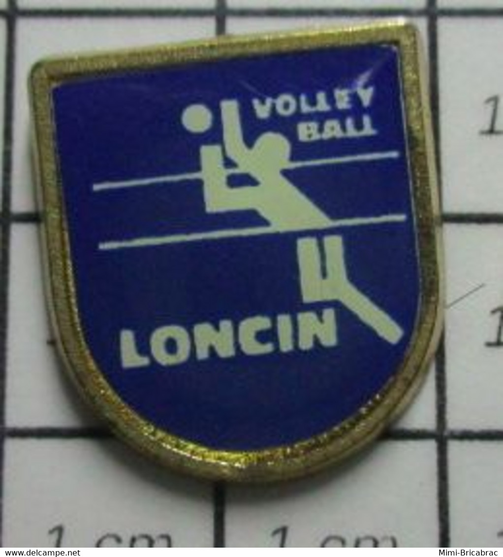 1416a Pin's Pins / Beau Et Rare / THEME : SPORTS / CLUB VOLLEY-BALL LONCIN - Volleybal