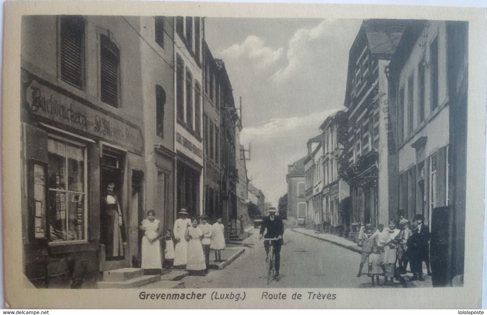 LUXEMBOURG - CPA - GREVENMACHER - Route De Trèves - Belle Carte ANIMEE Peu Commune - Otros & Sin Clasificación