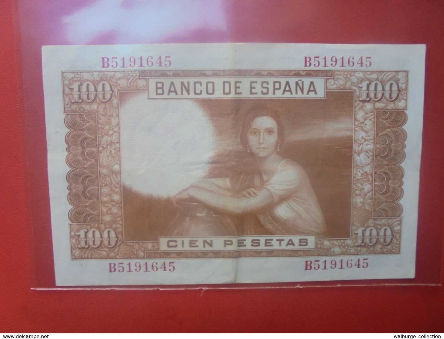 ESPAGNE 100 PESETAS 1953 "B" Circuler (L.5) - 100 Pesetas