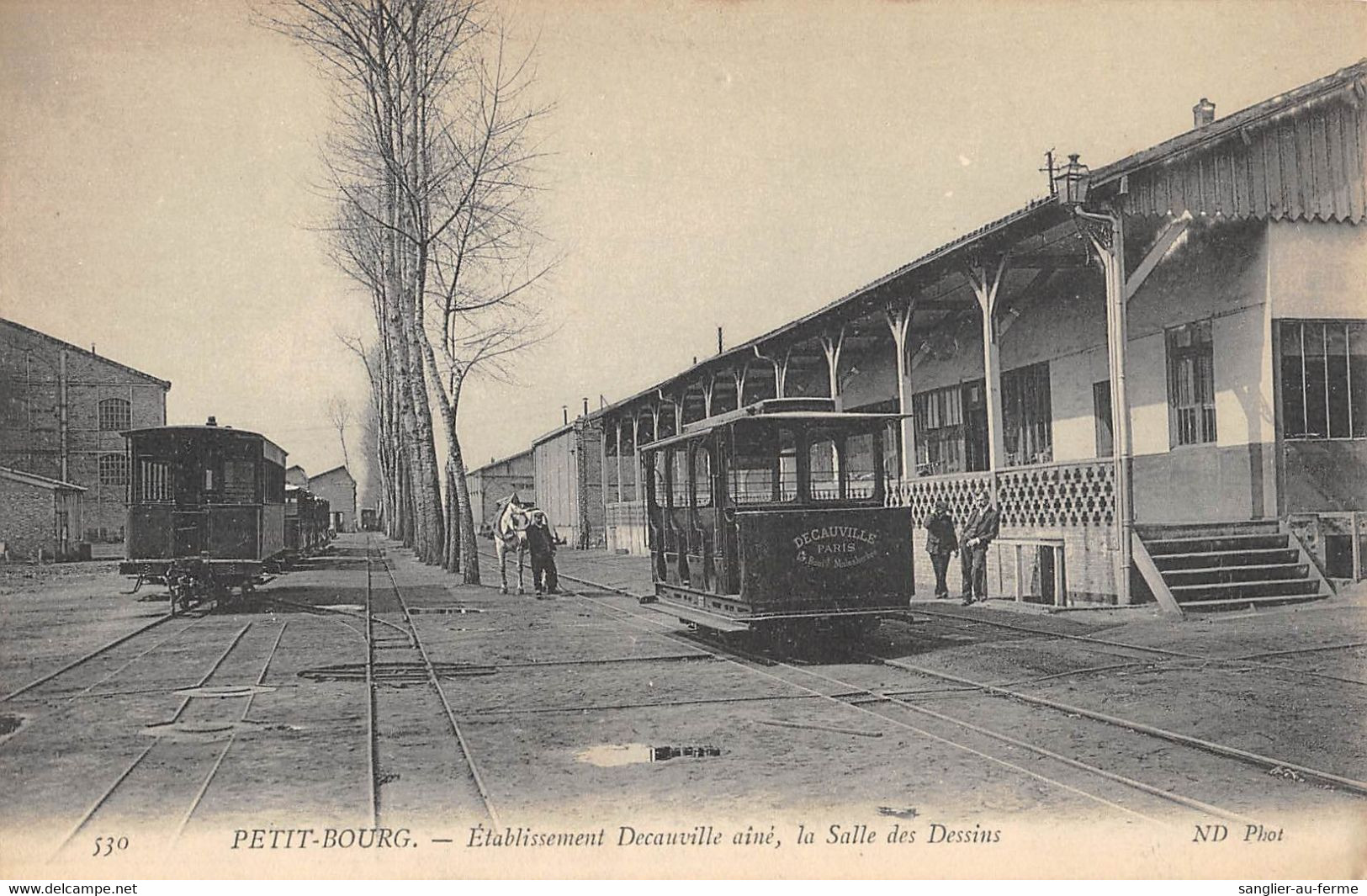 CPA 76 PETIT BOURG ETABLISSEMENT DECAUVILLE AINE LA SALLE DE DESSINS - Sonstige & Ohne Zuordnung