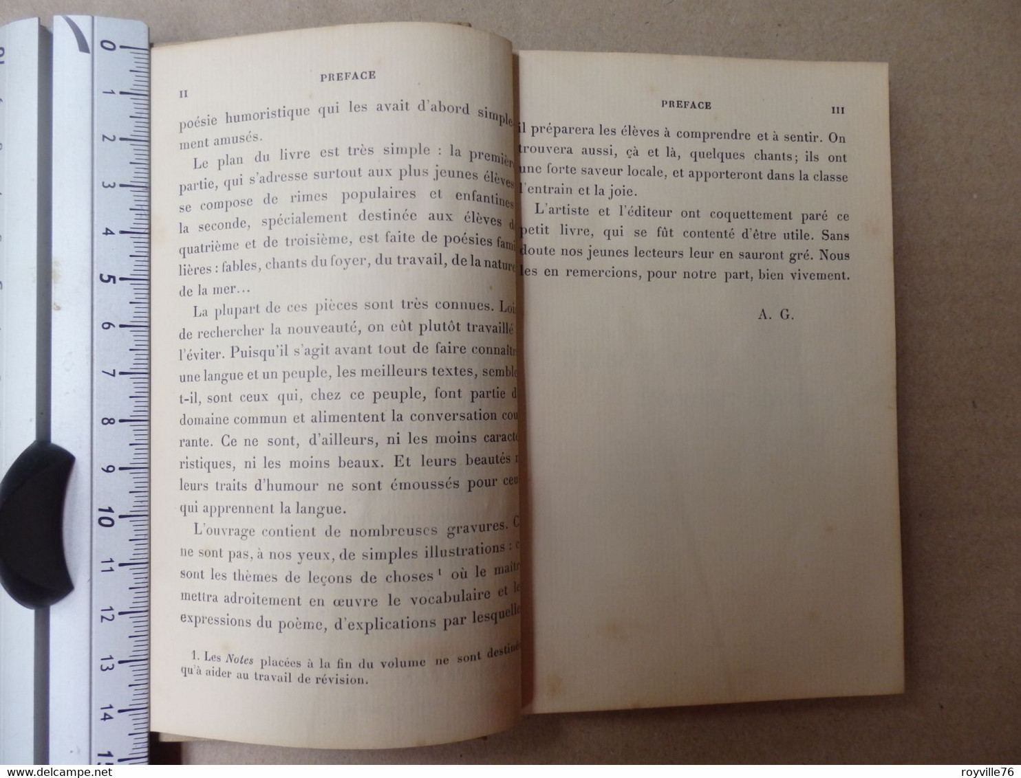 Livre (petit Format) 156 P. "English Récitations" A. Guillaume 1902 - Dichtkunst/Theaterstukken