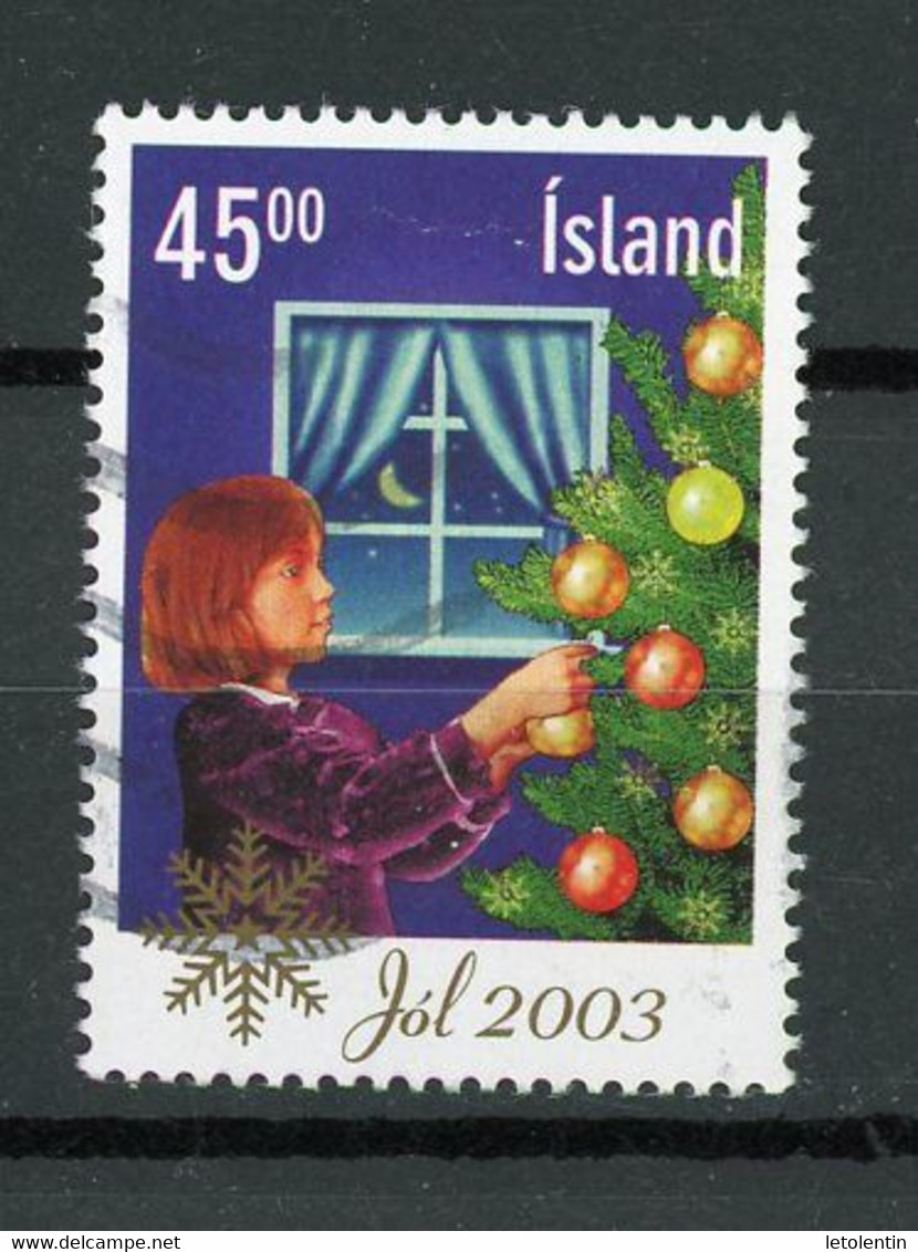 ISLANDE - NOEL - N° Yvert 977 Obli. - Gebruikt