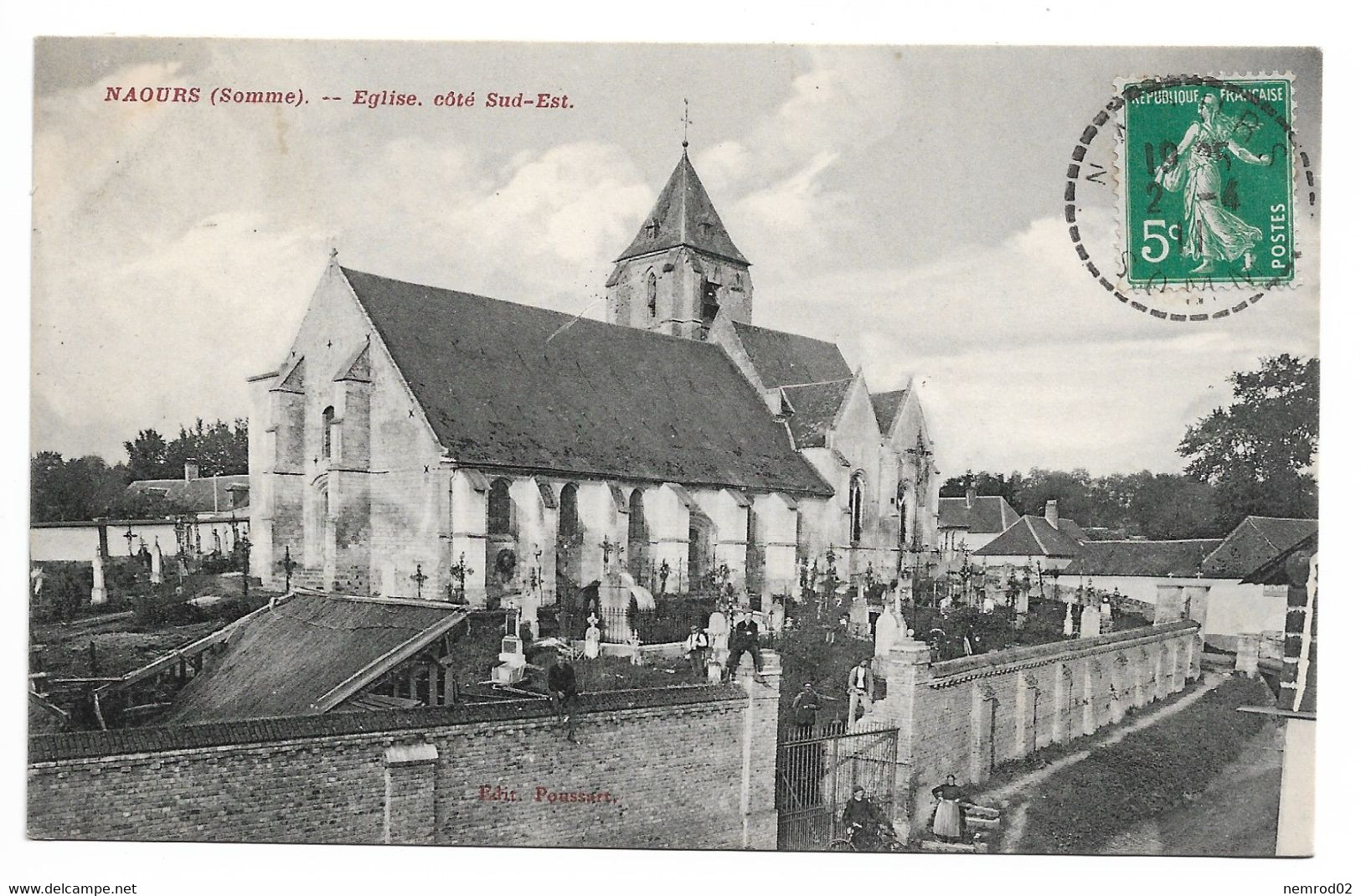 NAOURS (SOMME) - Eglise Côté Sud Est - Naours