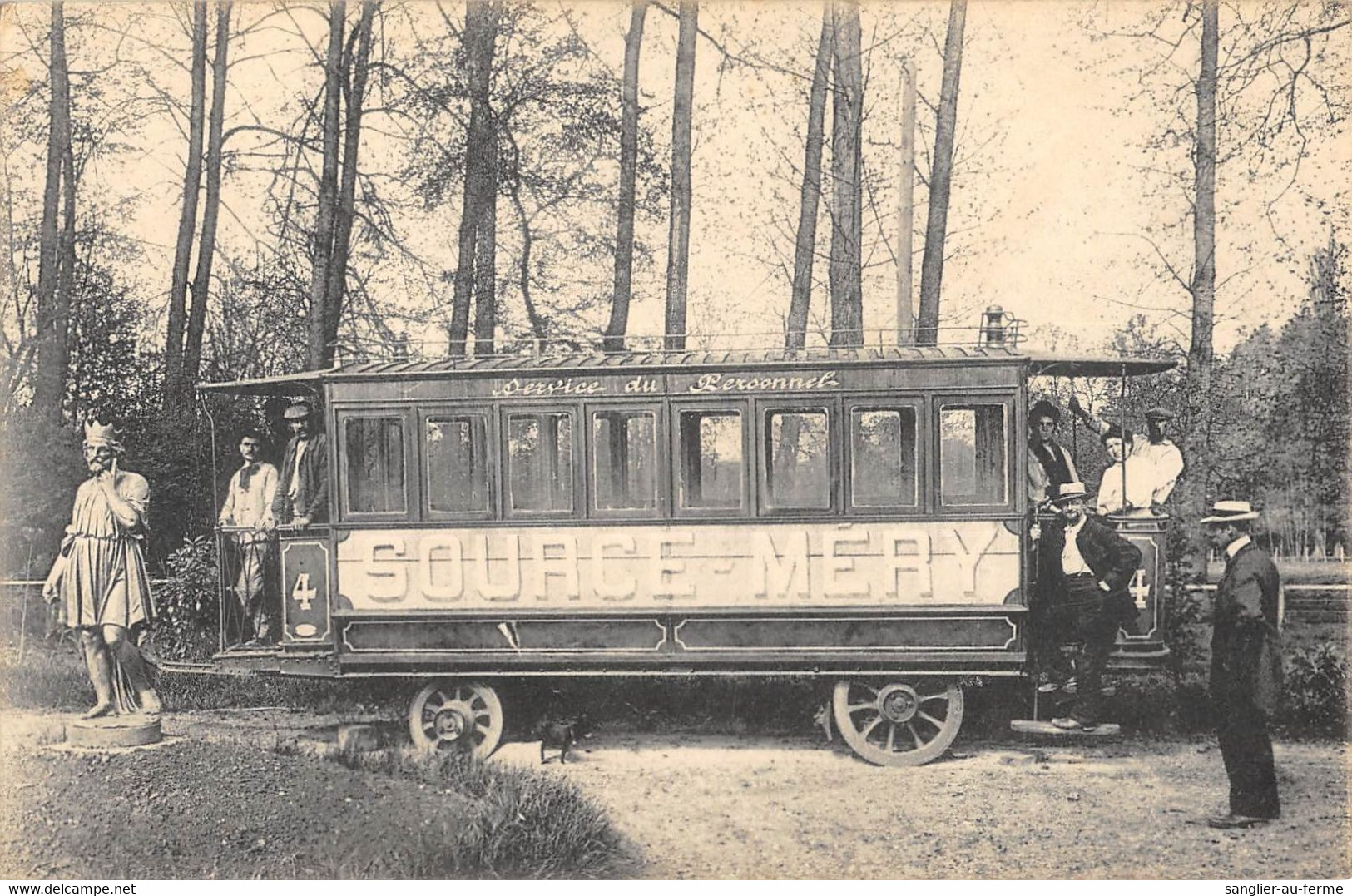 CPA 95 SAINT LEU SOURCE MERY SERVICE DU PERSONNEL (WAGON OMNIBUS (cpa Rare - Other & Unclassified