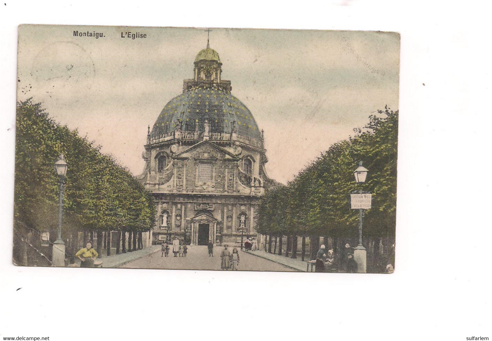 Belgique  Carte Postale MONTAIGU. L'église - Scherpenheuvel-Zichem