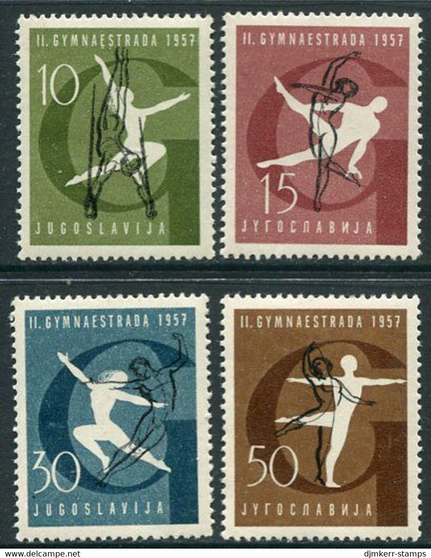 YUGOSLAVIA 1957 World Gymnastics, MNH / **.  Michel 823-26 - Ungebraucht