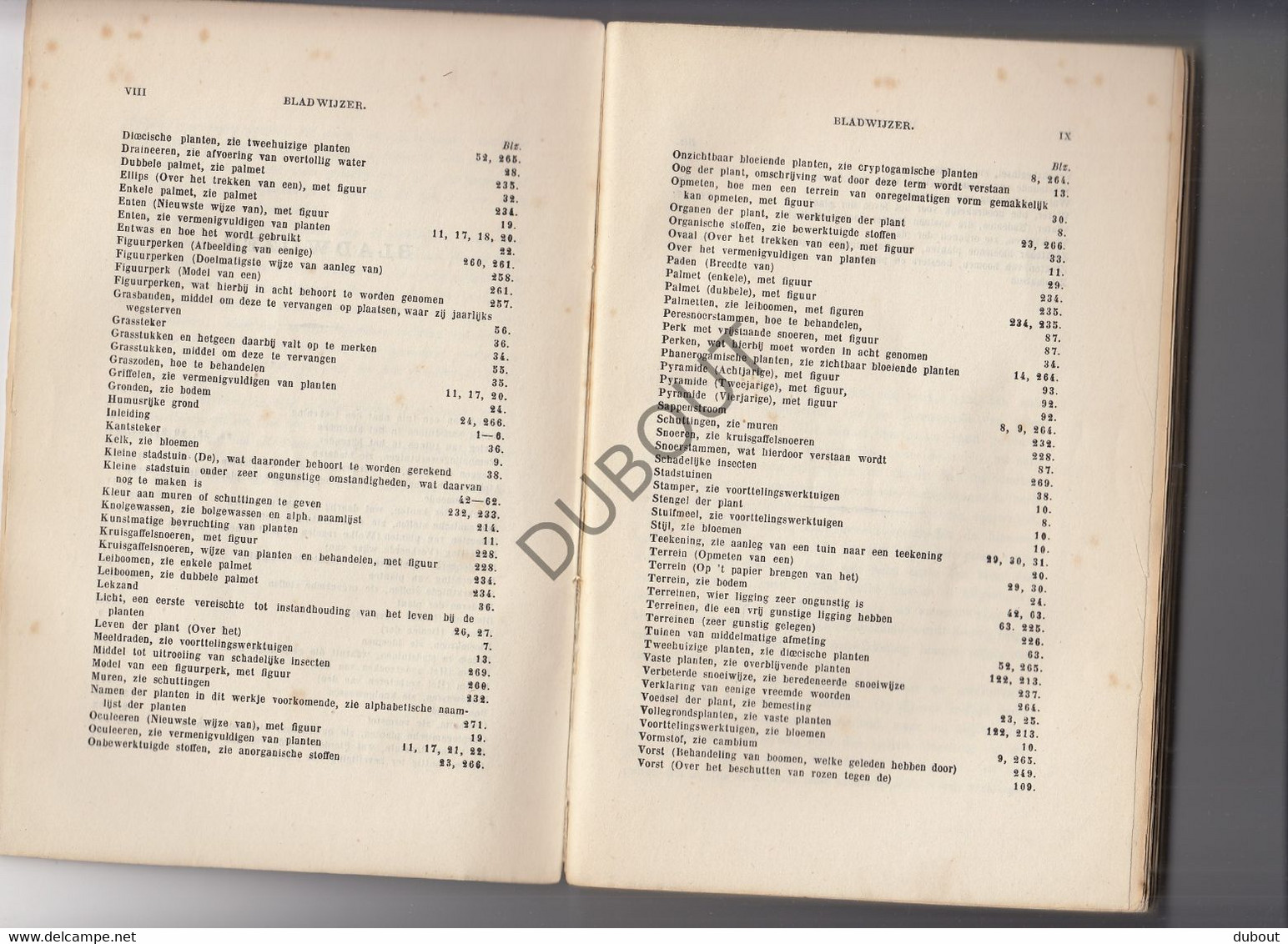 Handboek Aanleg Van Tuinen - J.C. Krook - 1872 - Met Illustraties In De Tekst  (W156) - Antique