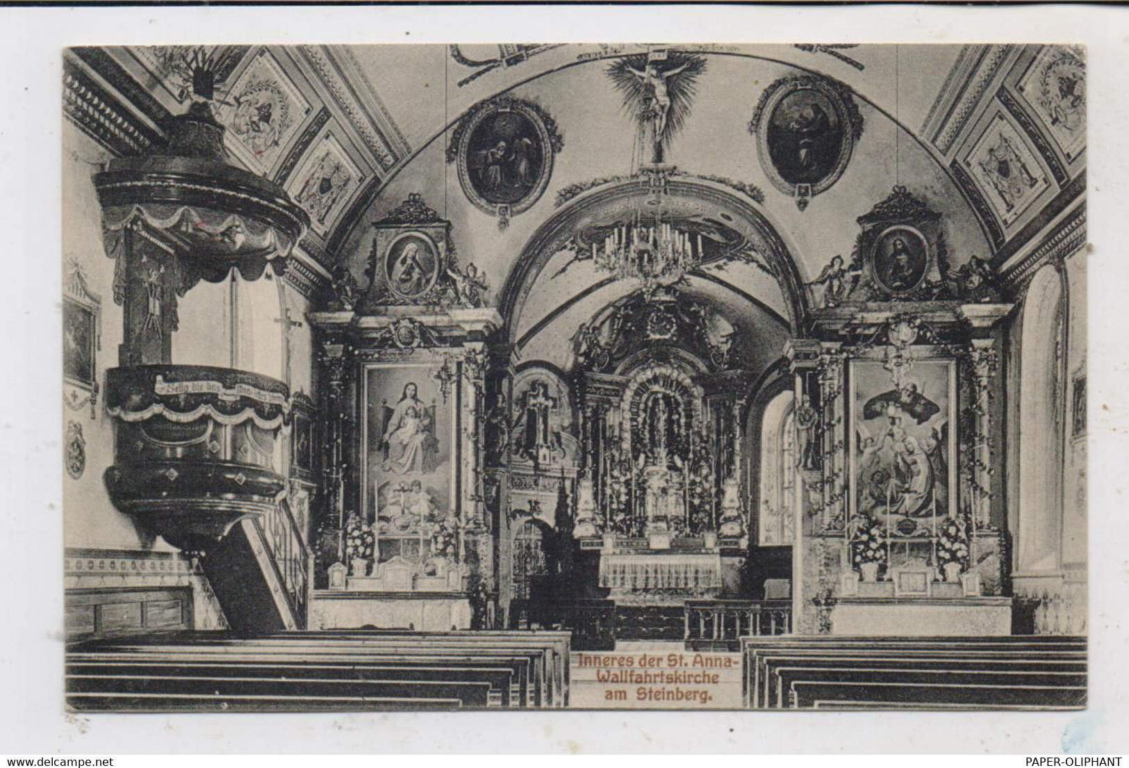 CH 6416 STEINERBERG SZ, St. Anna Wallfahrtskirche, Innenansicht, 1916 - Steinerberg