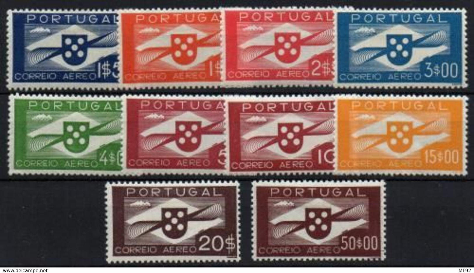 Portugal (aéreo) Nº 1/10. Año 1937/41 - Unused Stamps