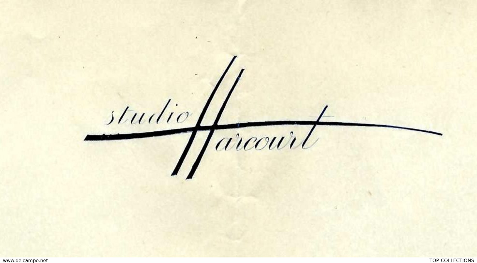 Paris Judaica Sans Date Circa 1920/1930  ENTETE Studio Photographique Harcourt Av. D’Iena  Germaine Hirschfeld TRES RARE - 1900 – 1949