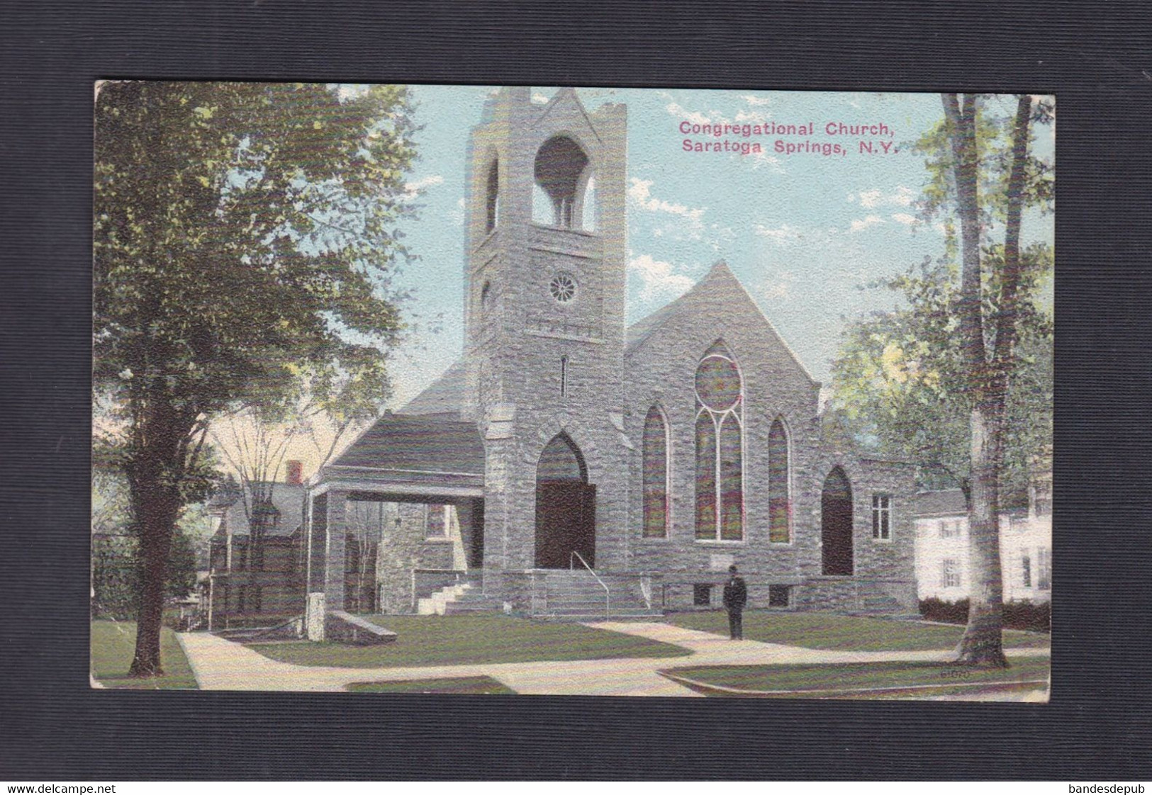 USA  Congregational Church  Saratoga Springs New York (  52076) - Saratoga Springs