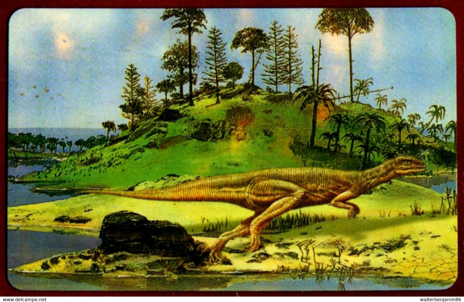 SCHEDA TEEFONICA PHONECARD 25 UNITS DINOSAURUS THEROPODS - Liberia