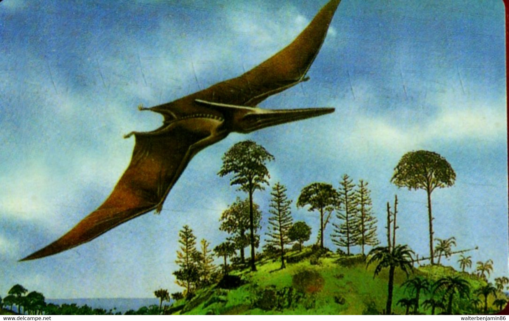 SCHEDA TEEFONICA PHONECARD 10 UNITS DINOSAURUS PTERODATTILUS - Liberia