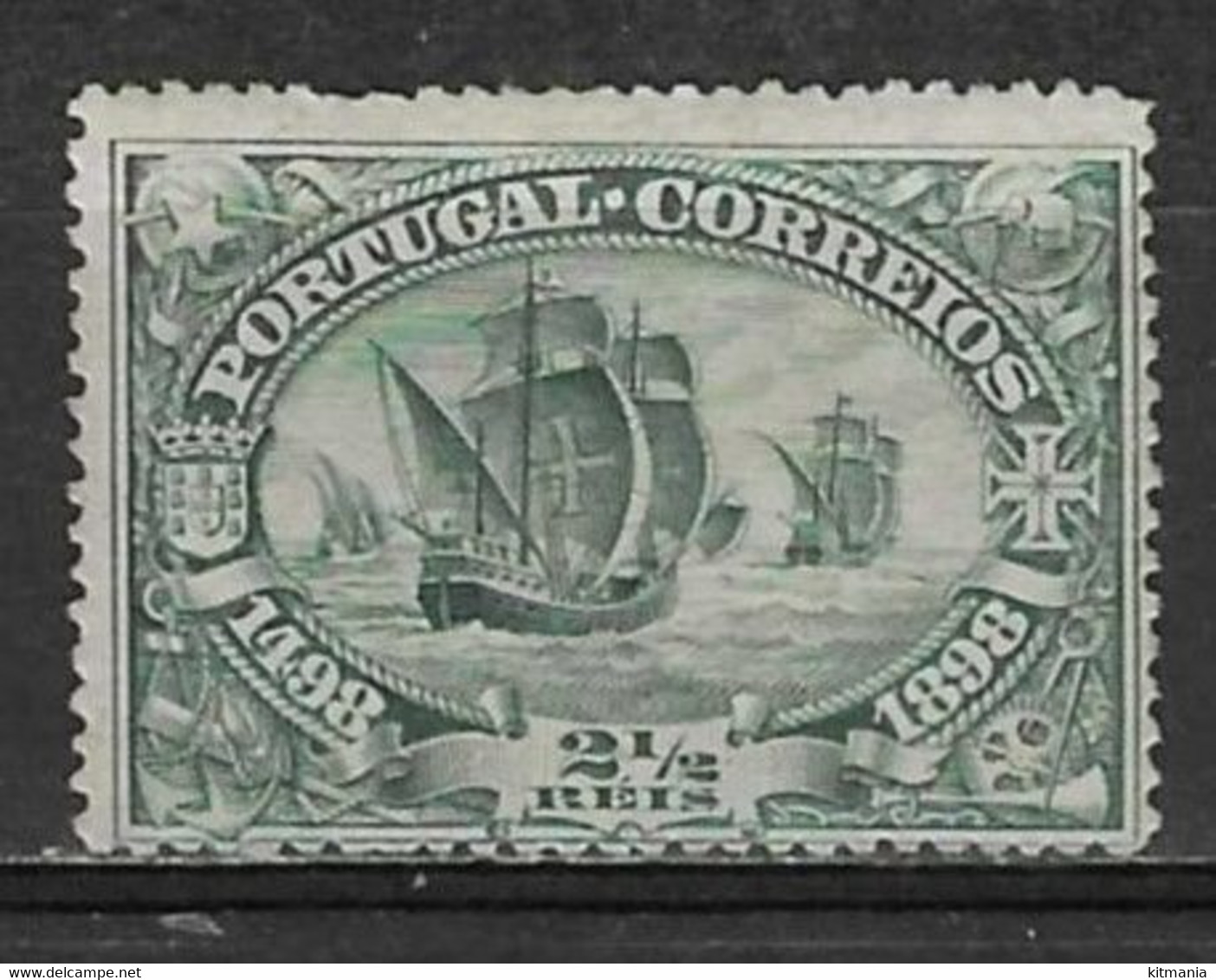 1898 Portugal #148 4th Cent.Disc.Sea Route To India 2 1/2rs Mint No Gum - P1785 - Neufs