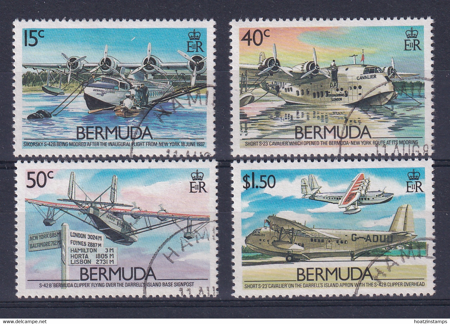 Bermuda: 1987   50th Anniv Of Bermuda-USA Air Service   Used - Bermuda