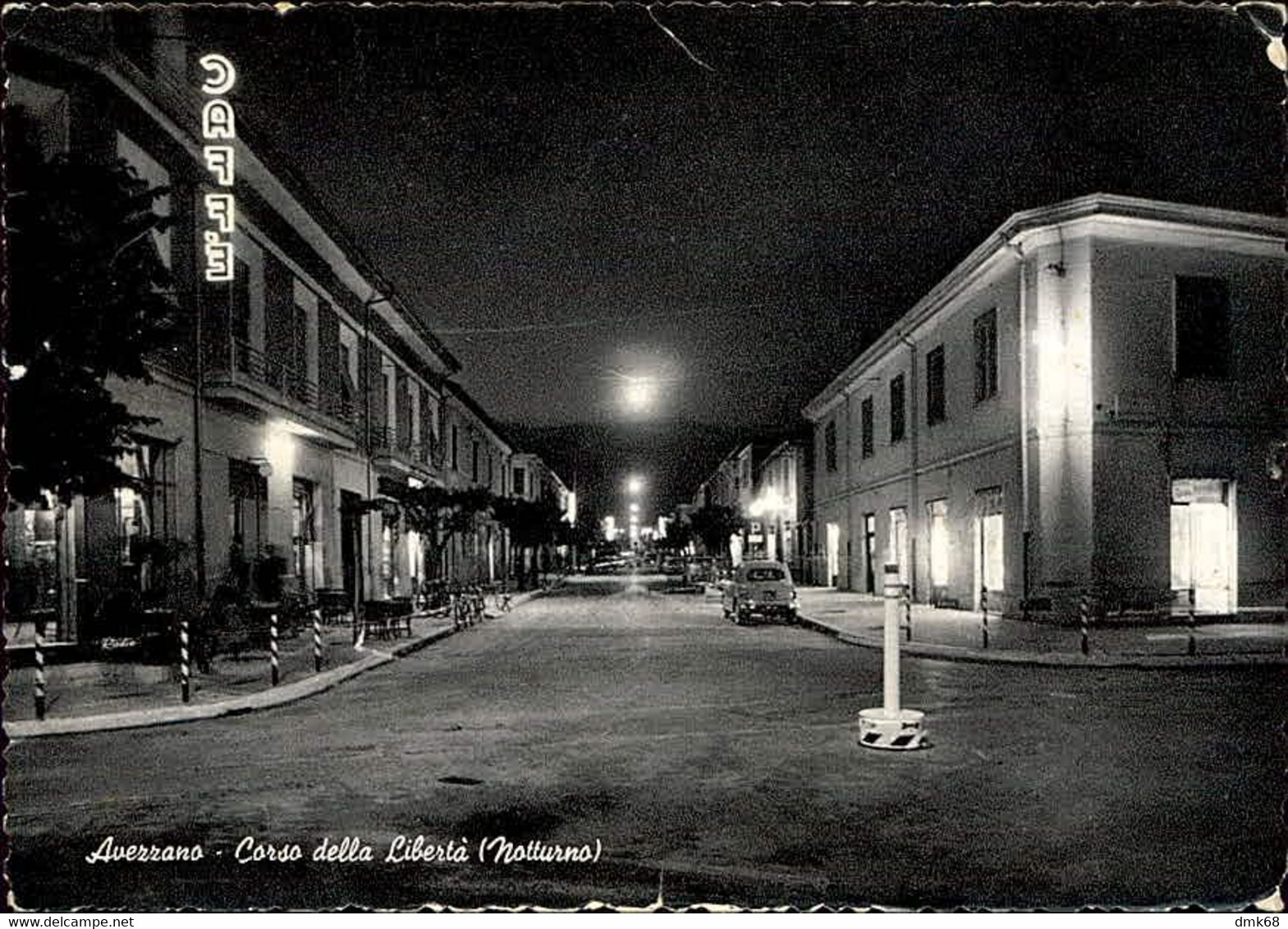 AVEZZANO ( L'AQUILA ) CORSO DELLA LIBERTA - NOTTURNO - 1950s (10846) - Avezzano