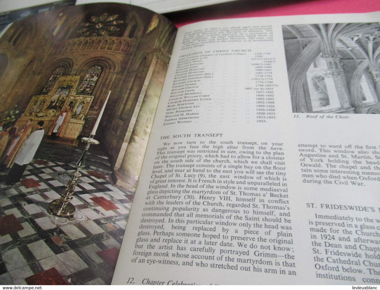 CHRIST CHURCH / OXFORD/ Guide Book/Reverend Canon A.J.WATTS / Vers 1960            PGC433