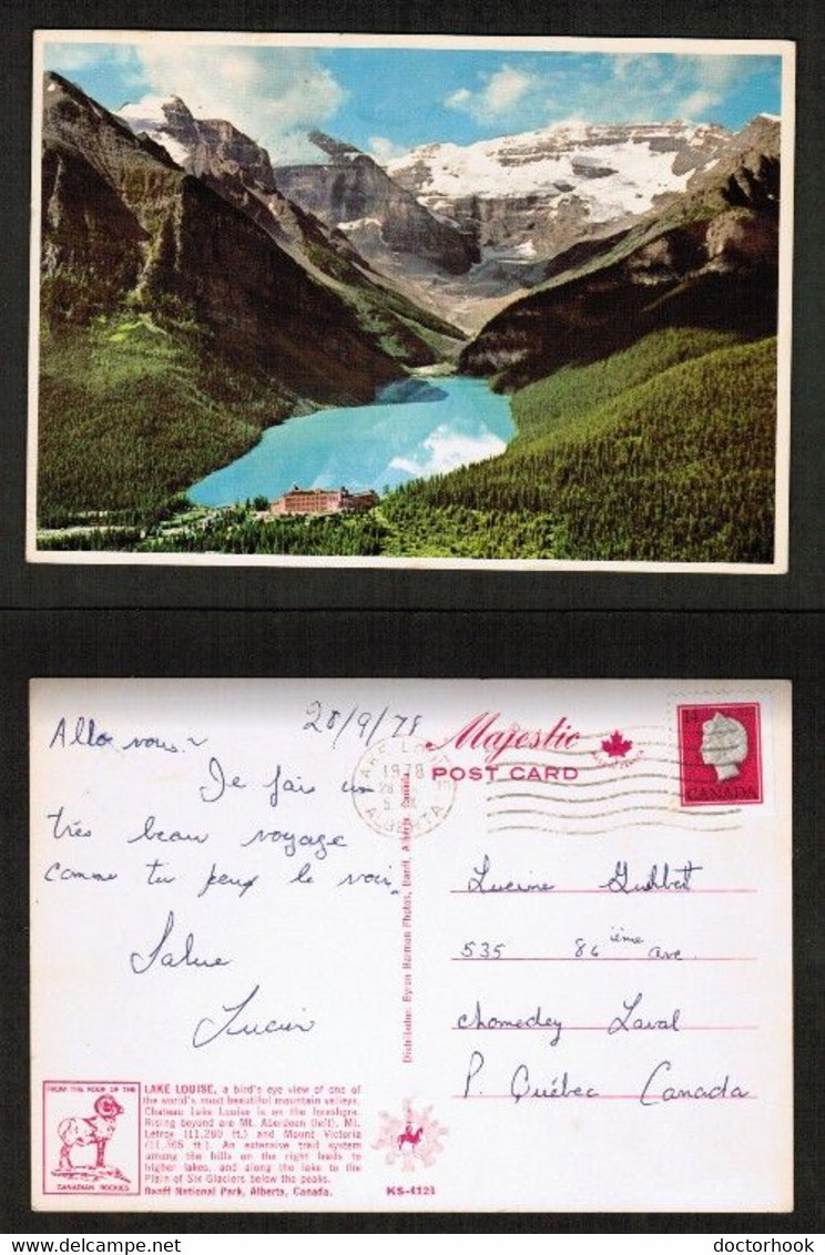 CANADA  LAKE LOUISE USED POSTCARD (PC-109) - Lac Louise