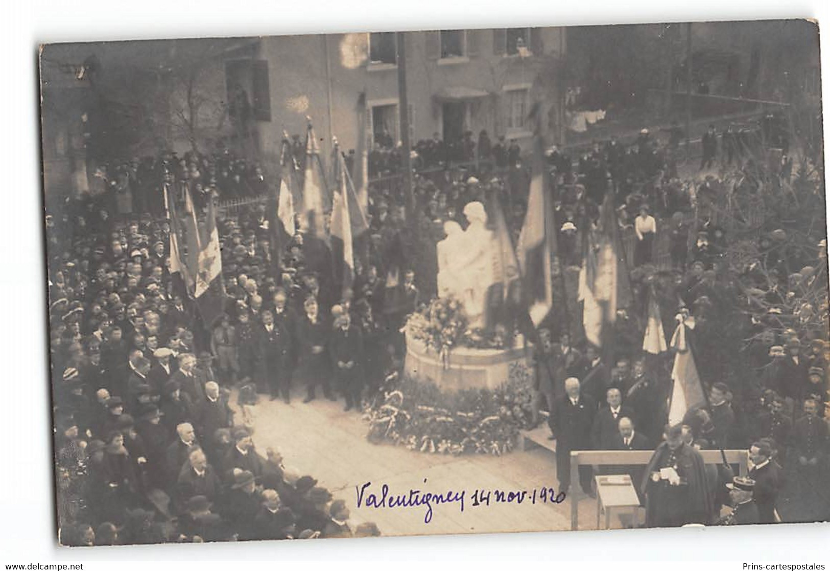 CPA 25 Carte Photo Valentigney Inauguration Du Monument Aux Morts 14 Novembre 1920 - Valentigney