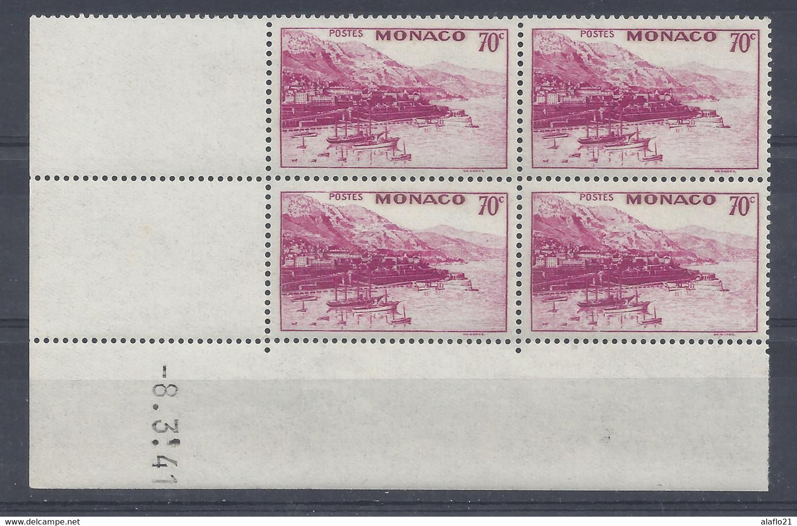 MONACO N° 175B - Bloc De 4 COIN DATE - NEUF SANS CHARNIERE - 8/3/41 - Unused Stamps