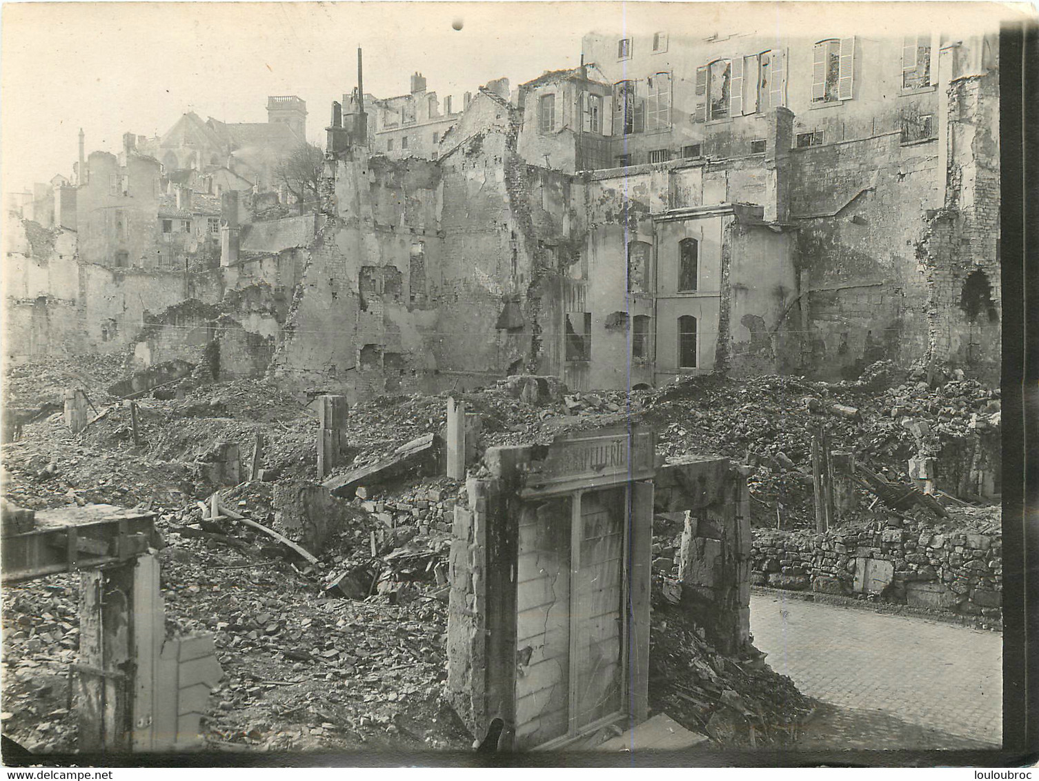 VERDUN RUINES PREMIERE GUERRE WW1 PHOTO ORIGINALE 18 X 13 CM - Guerra, Militares