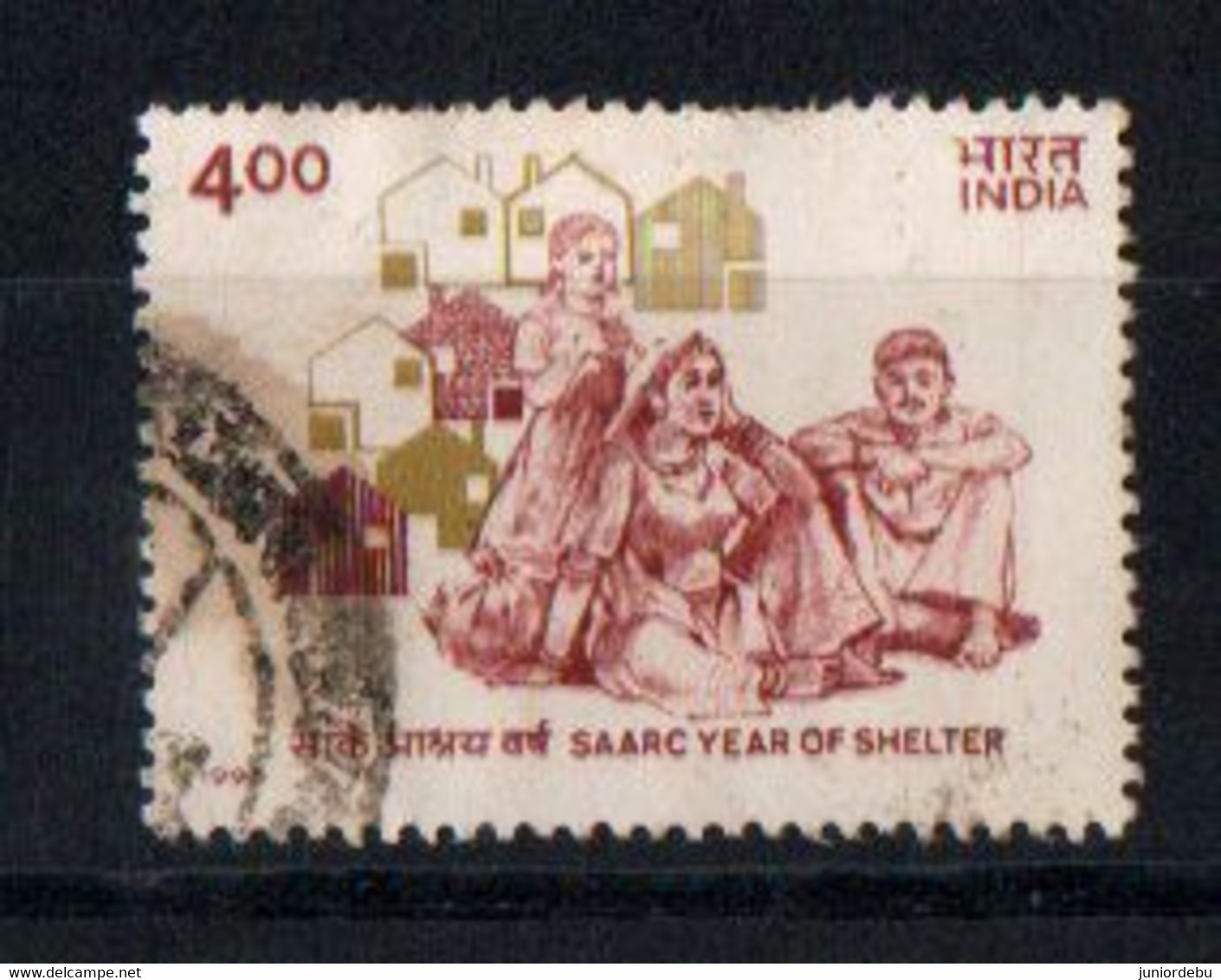 India  - 1991  - SAARC Year Of Shelter    - Used. - Oblitérés