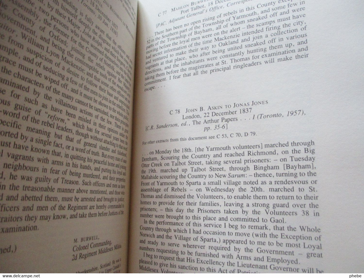 The rebellion of 1837 in upper Canada  The publication of the Champlain Society