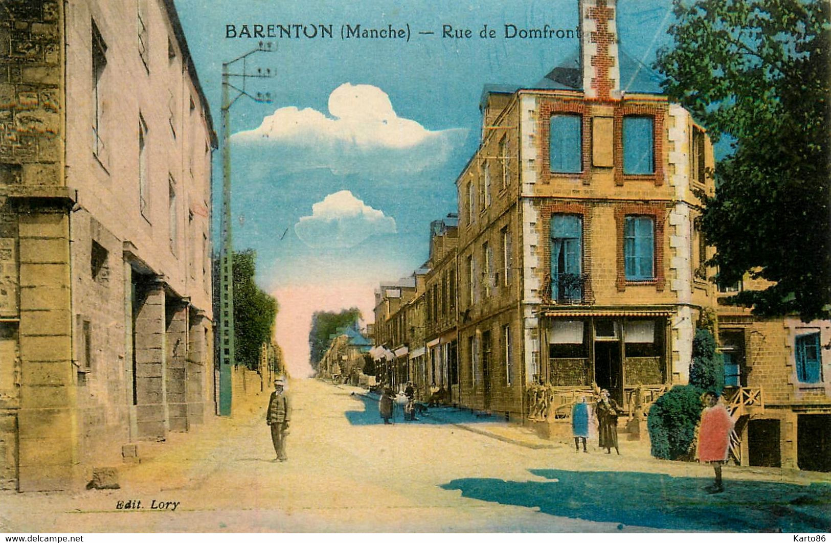 Barenton * Rue De Domfront * Commerce Magasin * Villageois - Barenton