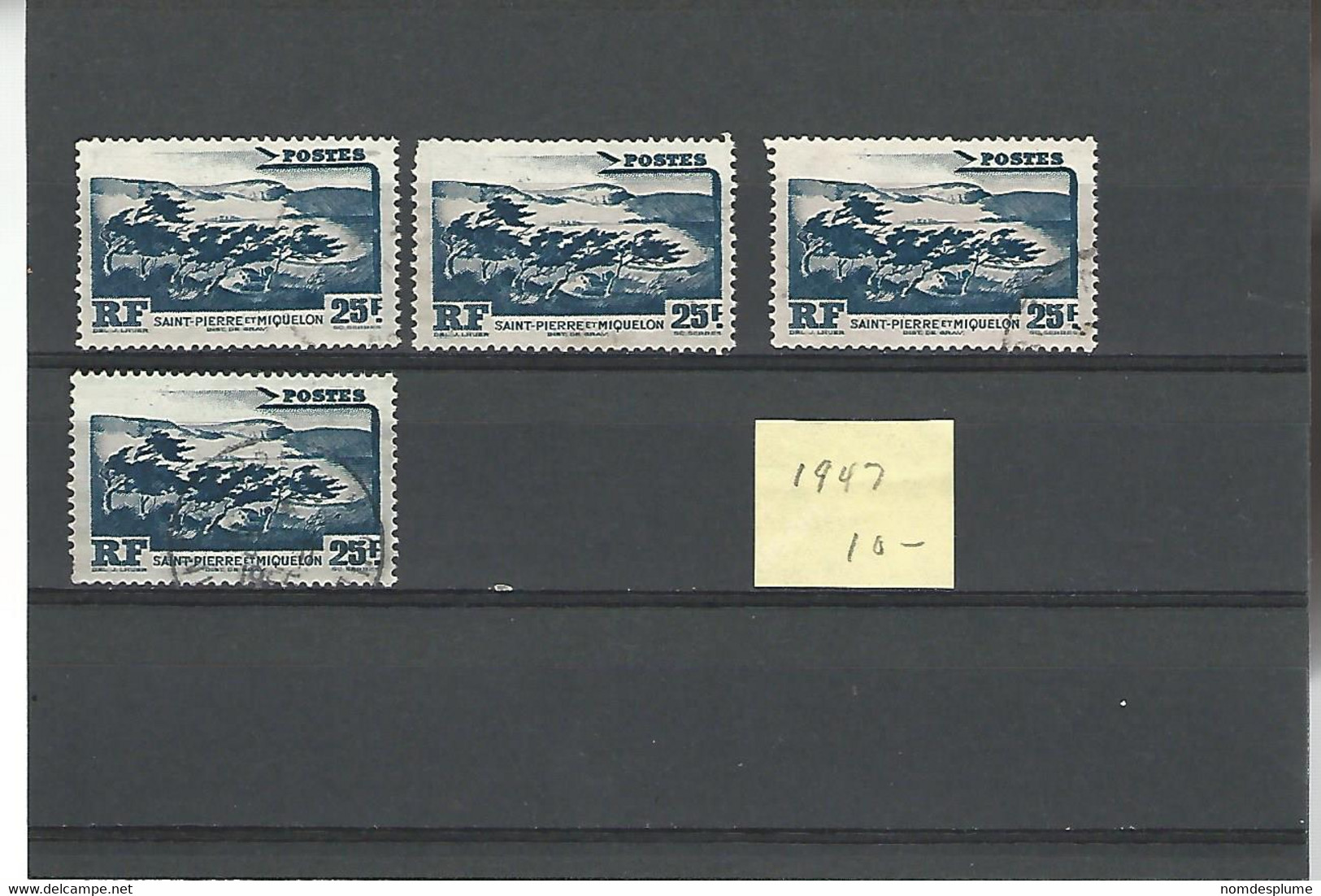 50846 ) Collection Saint Pierre Et Miquelon 1947 - Gebruikt