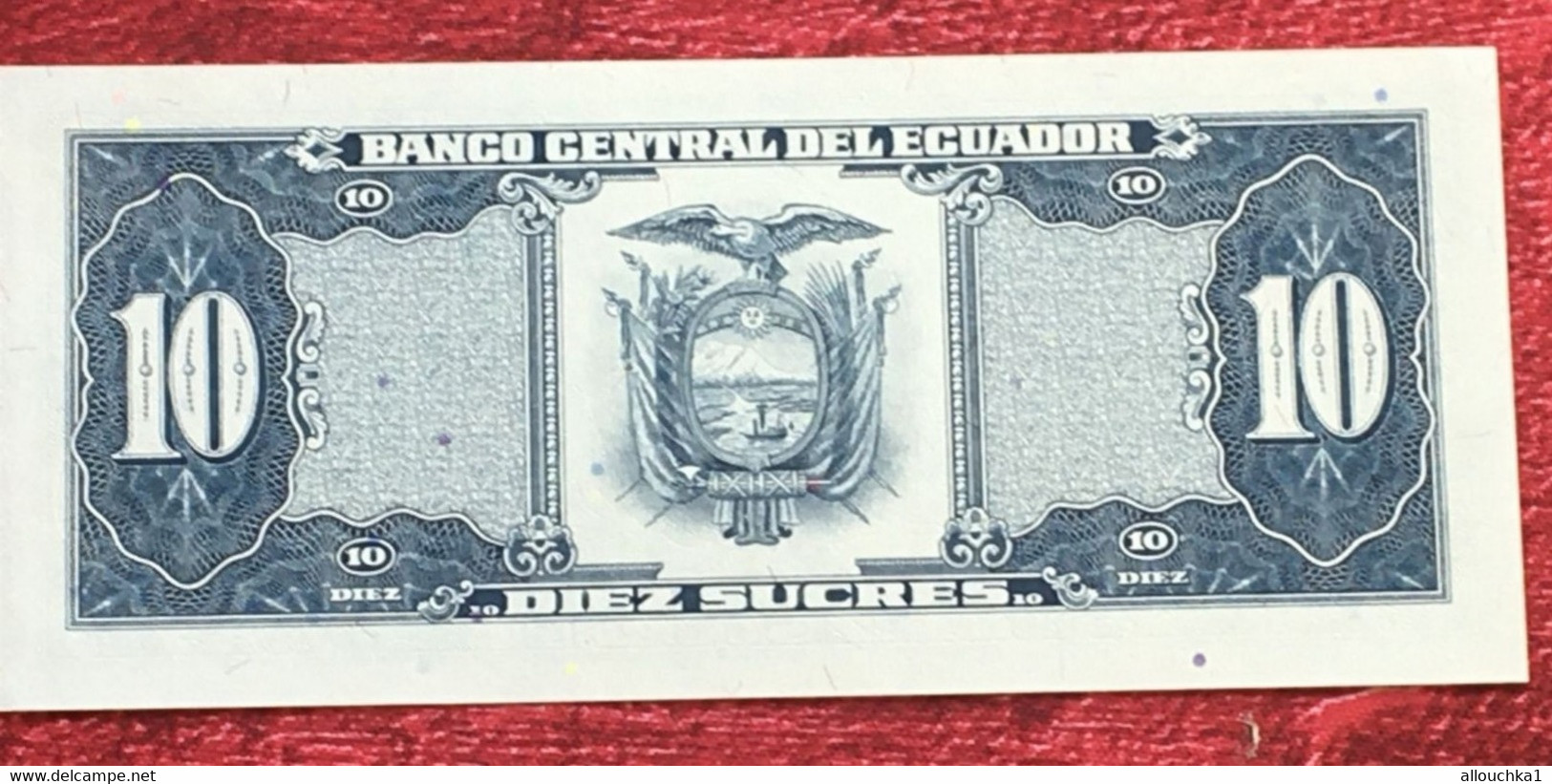 Billet Bank Équateur Ecuador -☛EQUATEUR Billet Neuf De 10 SUCRES Pick121 SEBASTIAN DE BENALCAZAR 1988 ECUADOR - Equateur