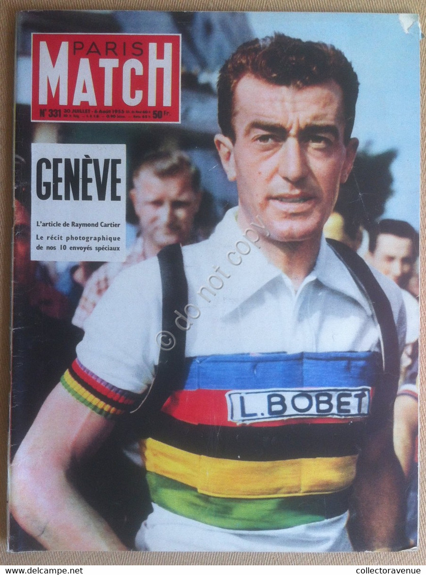Paris Match - N. 331 - 6 Aout 1955 - Zonder Classificatie