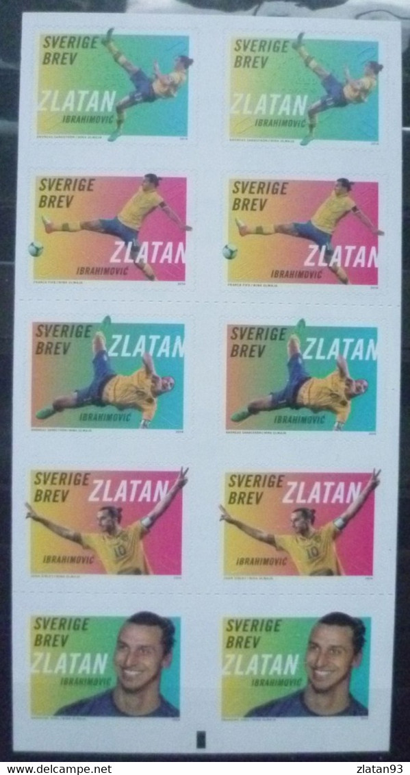 BANDE CARNET ZLATAN IBRAHIMOVIC SANS VALEUR FACIALE NEUVE** - Unused Stamps