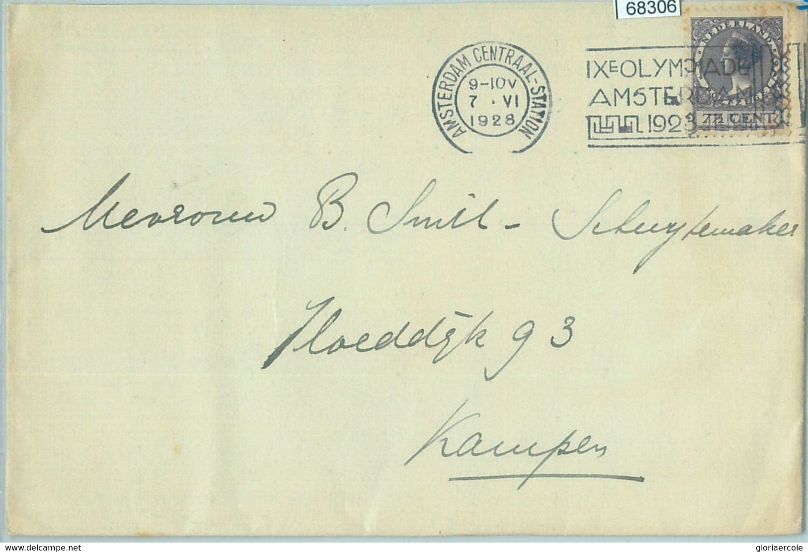 68306 - NETHERLANDS  - POSTAL HISTORY - Special Postmark  Olympic Games 1928 - Sommer 1928: Amsterdam