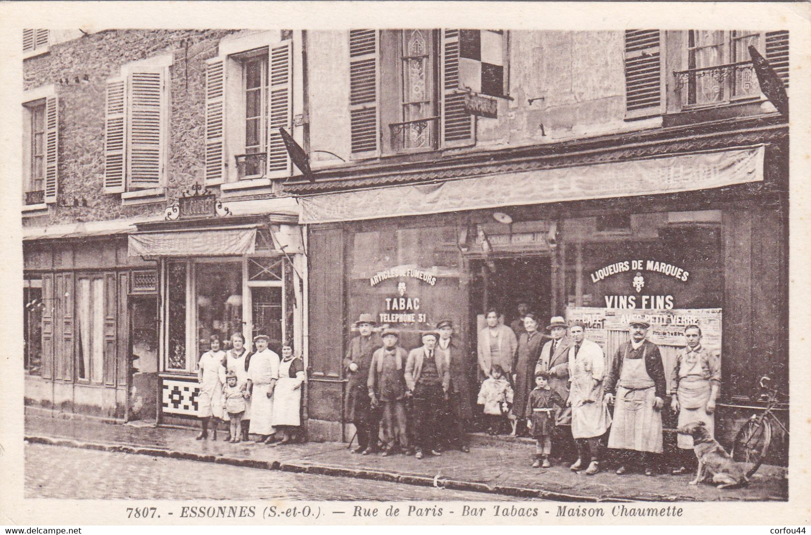 91 -ESSONES - Devantue Du Bar / Tabac CHAUMETTE Rue De Paris - COMMERCE. - Essonnes