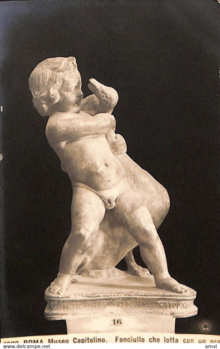 22- 7-1595 - ROMA MUSEO Capitolino Fanciulle Che Letta Con Un Oca - Otros & Sin Clasificación