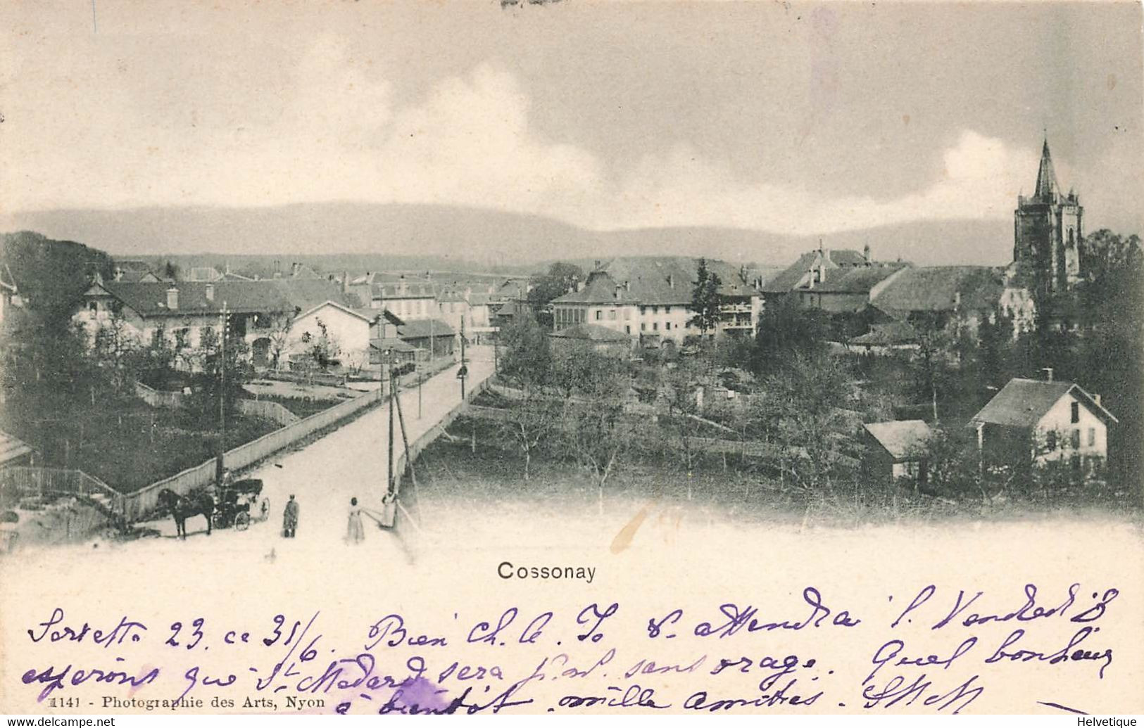 Cossonay 1906 Attelage Cheval - Cossonay