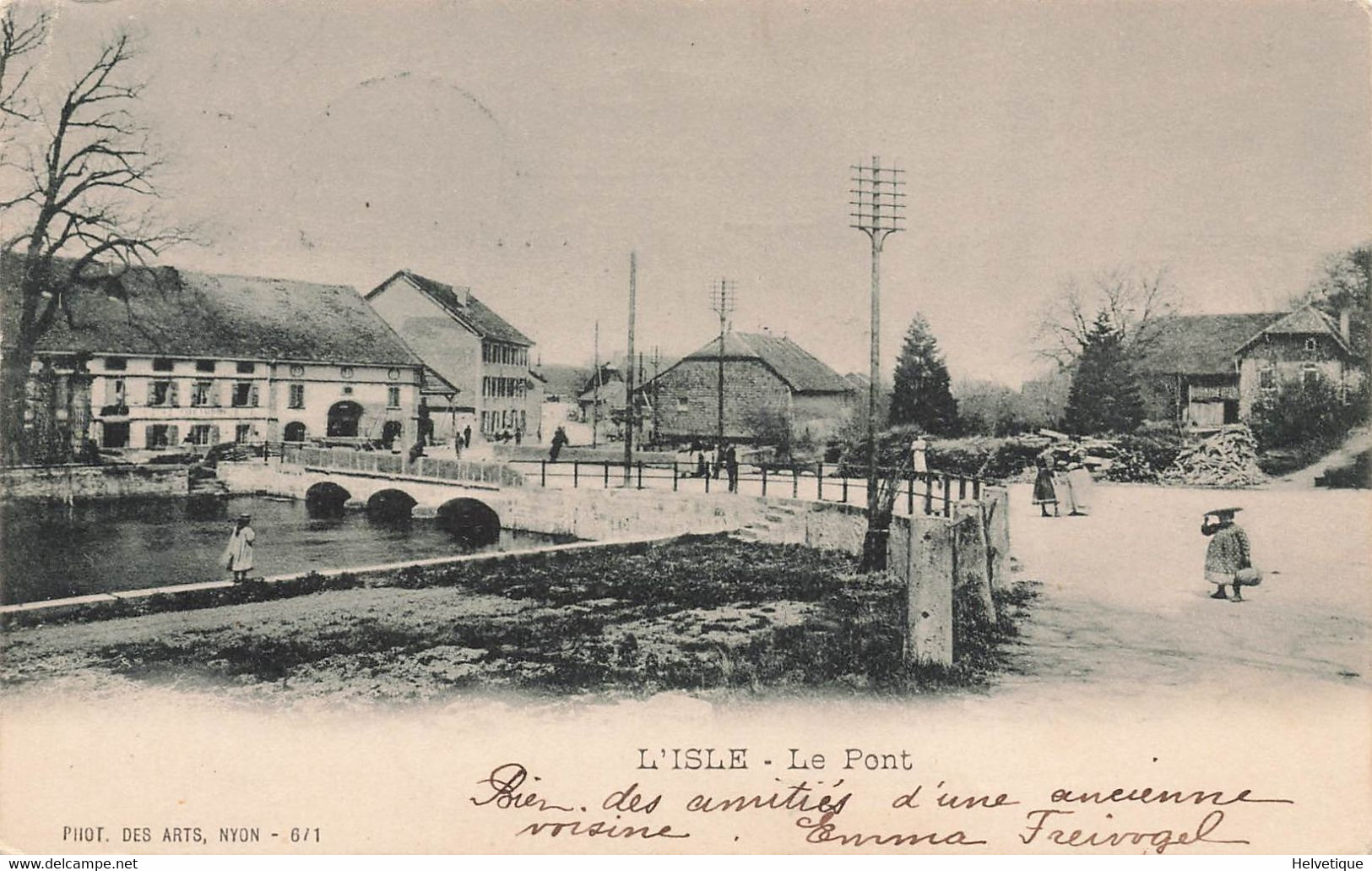 L'Isle Le Pont Fillette  1901 - L'Isle