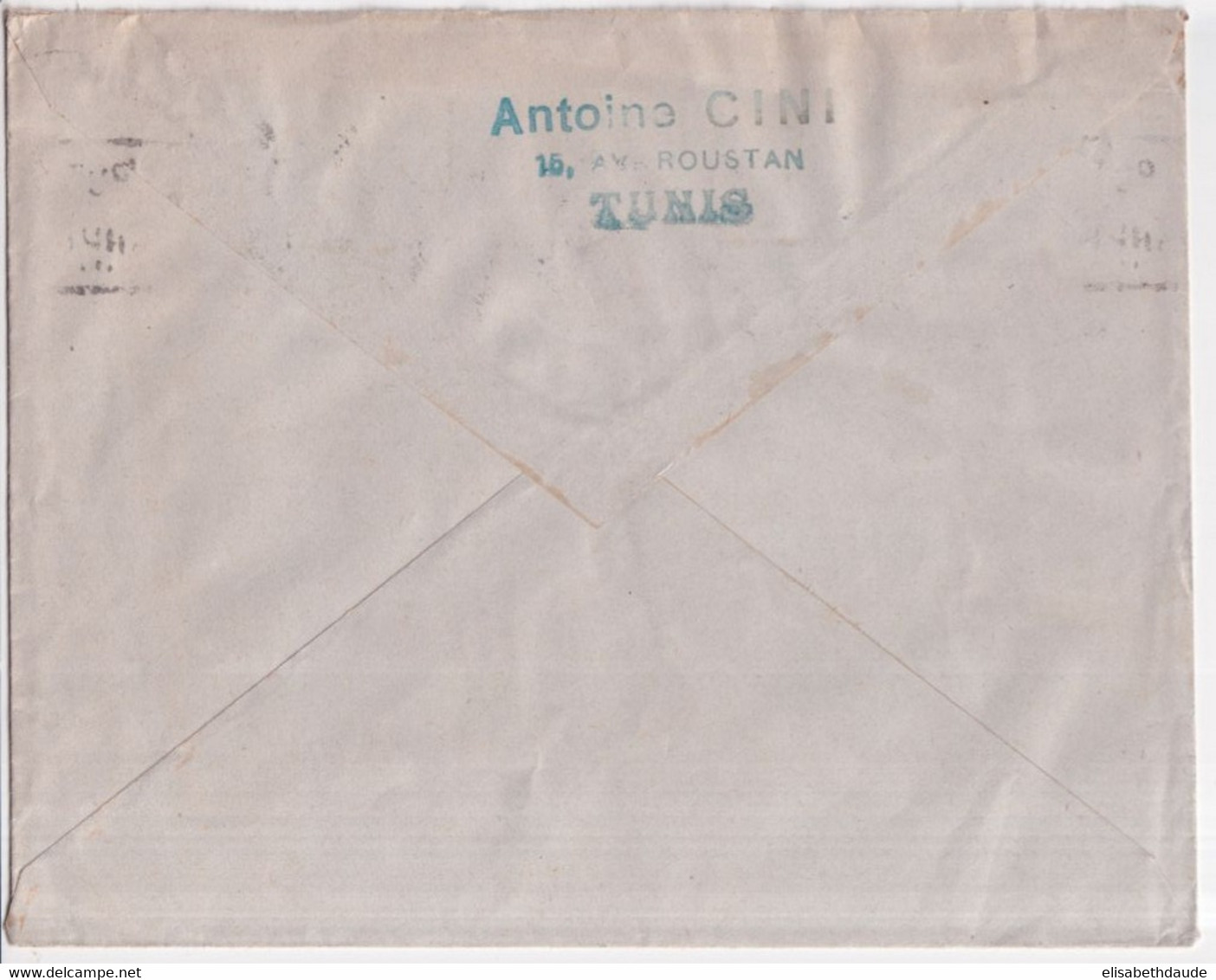 TUNISIE - 1945 - MECA "UN SEUL BUT LA VICTOIRE" ! - ENVELOPPE De TUNIS => AUBENAS - Briefe U. Dokumente