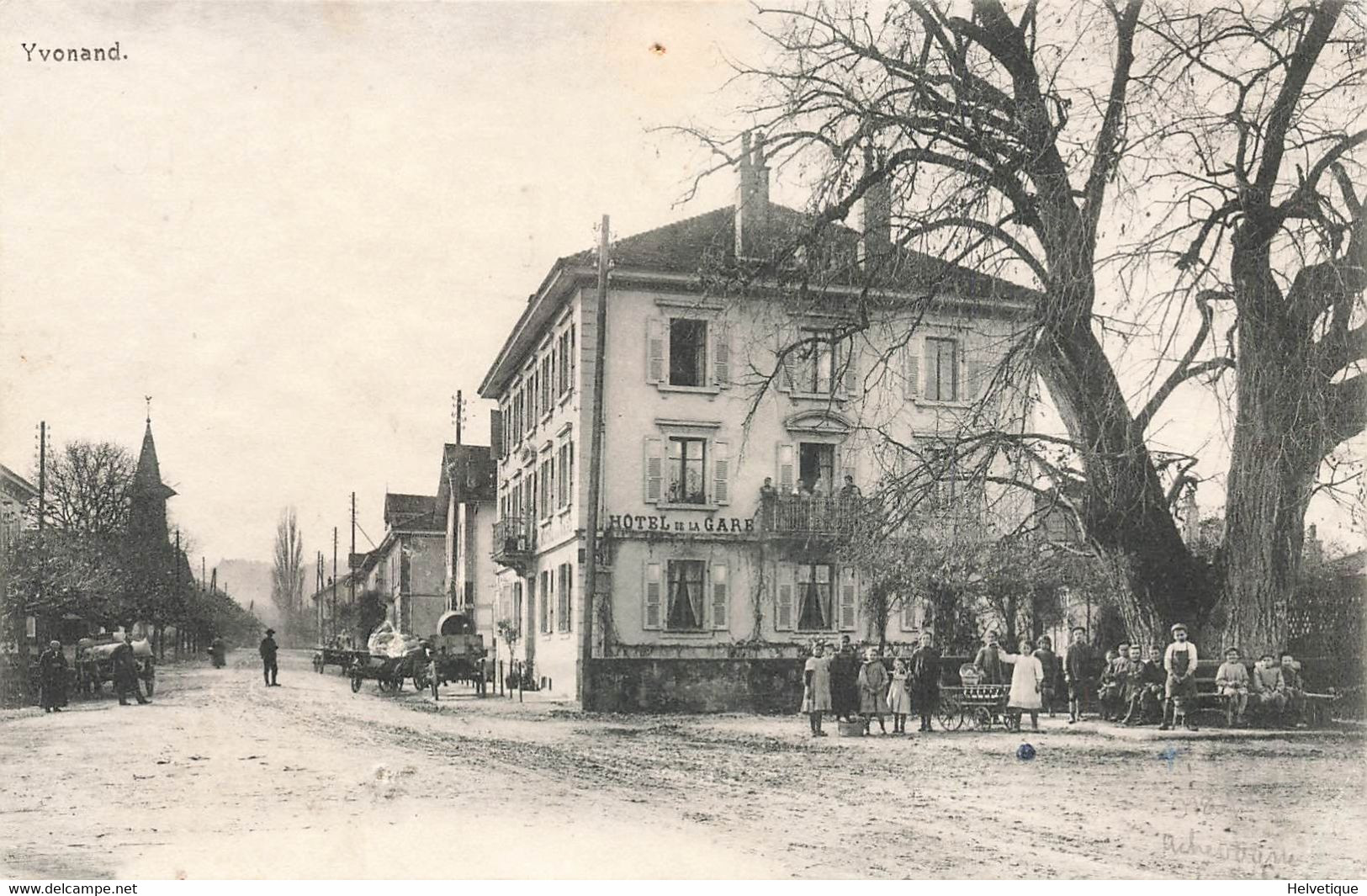 Yvonand Hôtel De La Gare Animée Le Gros Tilleul - Yvonand