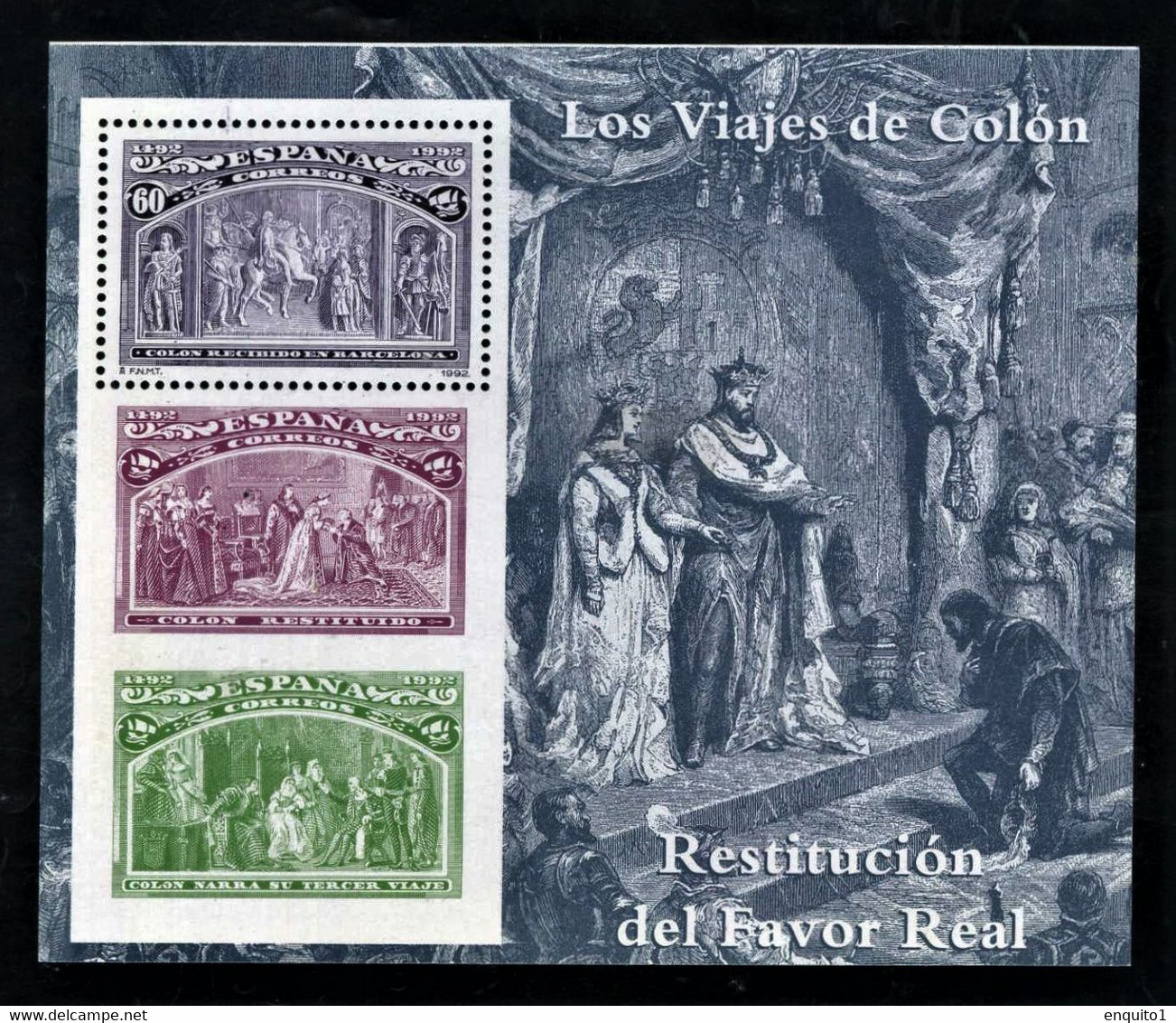 ESPAGNE: Blocs-feuillets  1986 Thème: " Cristoph Colomb Et La Découverte De L'Amérique"  Edifil N°SH3204/08 - Blocs & Hojas