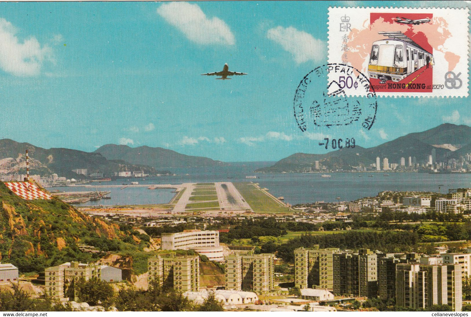 Hong Kong, Maximum Cards, (105), Expo 86, 1989, Circulado - Maximumkaarten