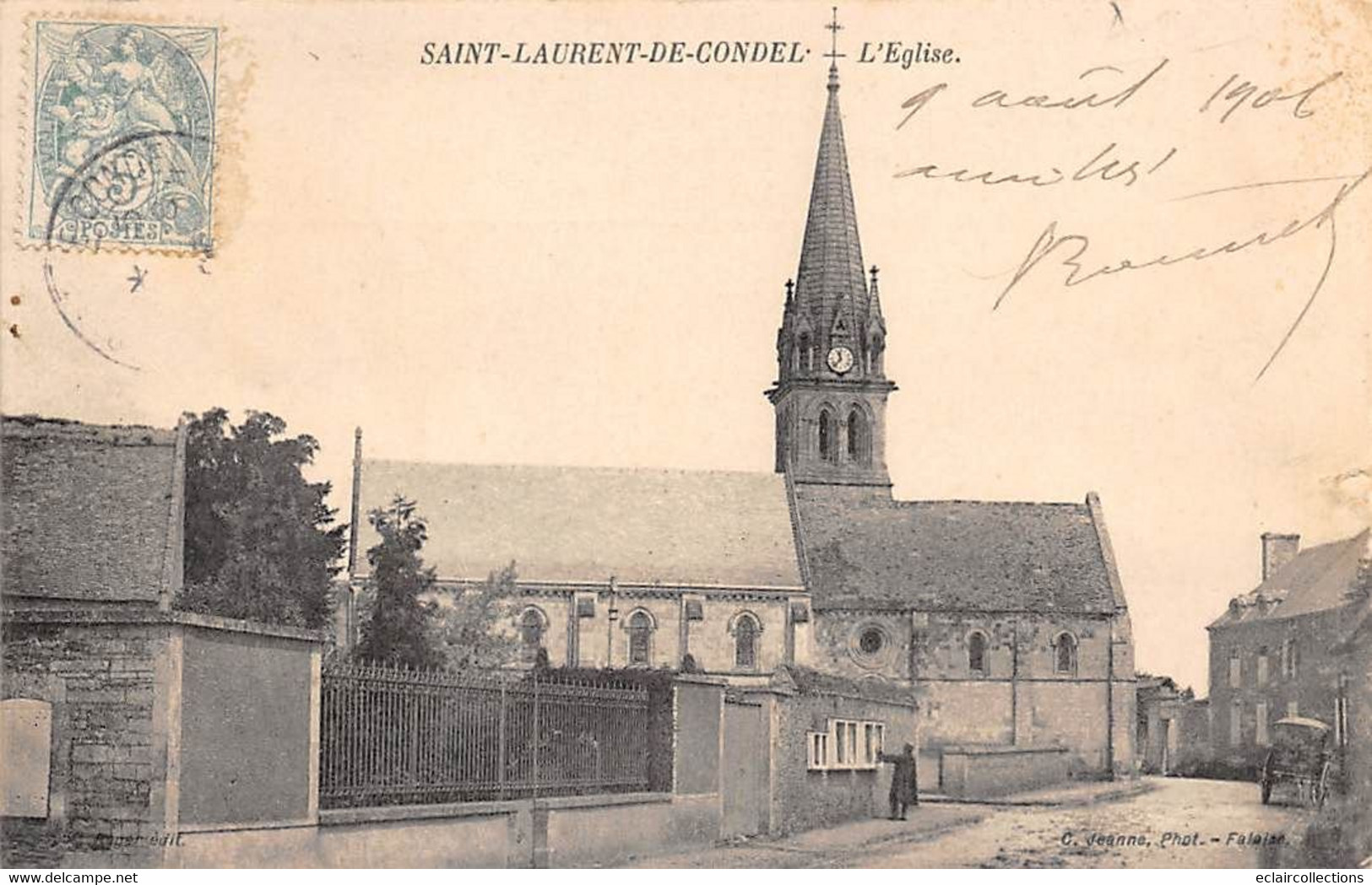 Saint-Laurent-de-Condel      14       Rue Et église        (voir Scan) - Sonstige & Ohne Zuordnung