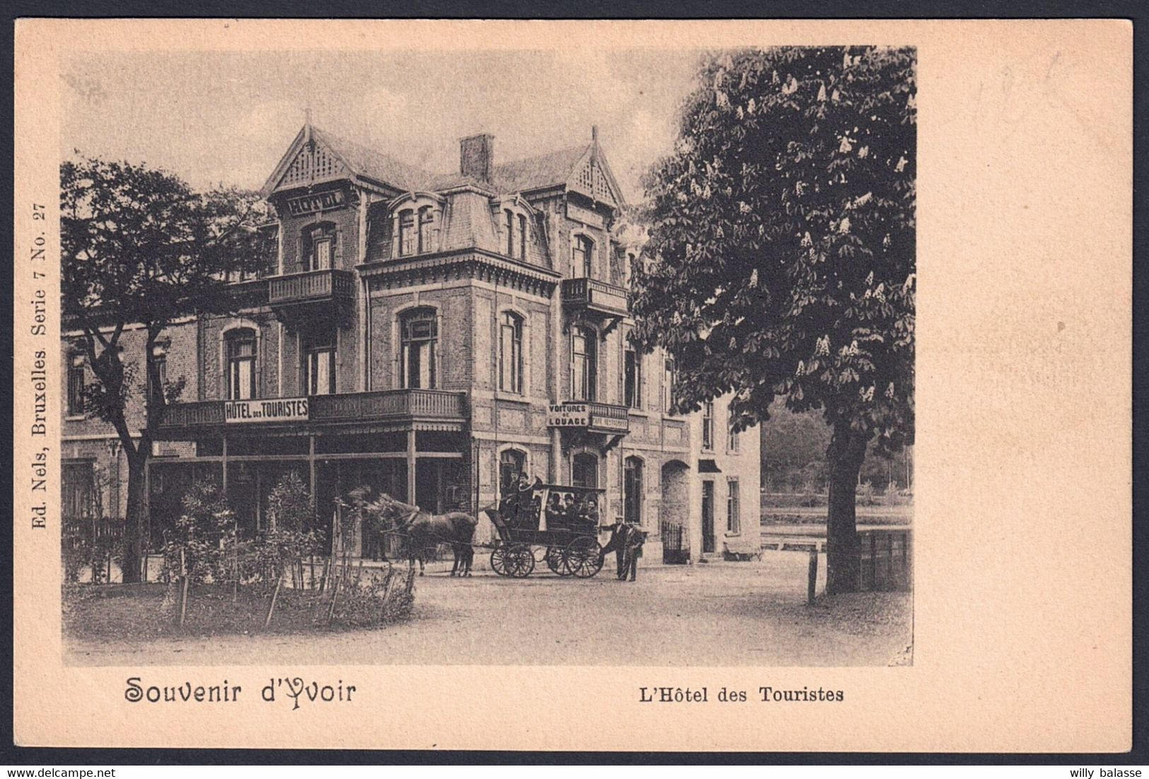 +++ CPÄ - Souvenir D' YVOIR - Hôtel Des Touristes - Attelage   // - Yvoir