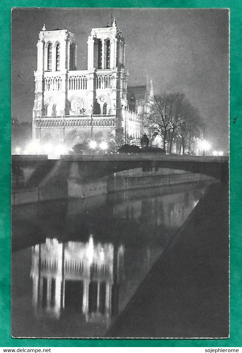 Paris Louis Couhé Président De L'Aéroport De Paris 7 Rond-point Des Champs-Elysées Cathédrale Notre-Dame Illuminations - Flugwesen